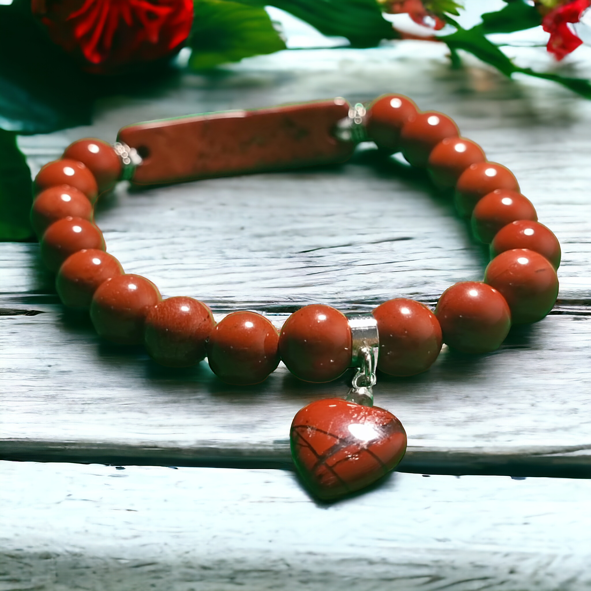 Earthly Passion - Red Jasper Bracelet