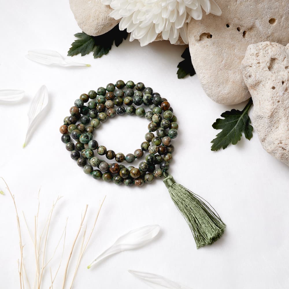 Green Turquoise Mala: Energizing Vibration