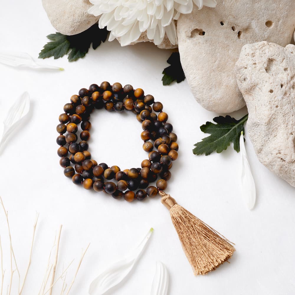 Tiger's Eye Mala: Energy Shield